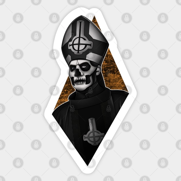 Ghost: Papa Emeritus II Sticker by Abznormal